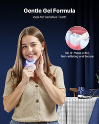 Teeth Whitening Kit With LED Light, Whitening Gel Syringe, Desensitizing Gel