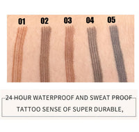 Double-tip eyebrow pencil eyeliner