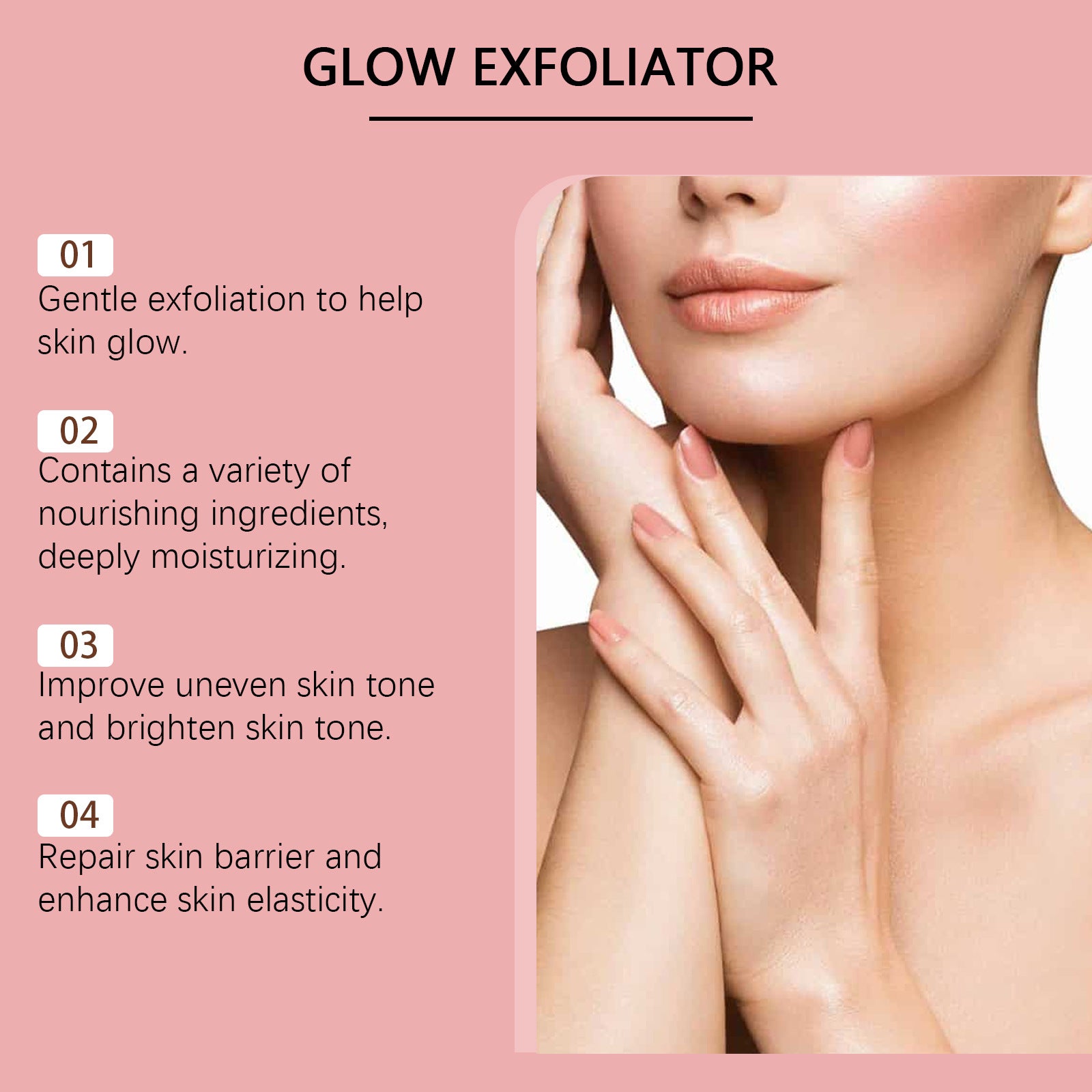 Whitening Facial Scrub Gentle Cleansing Exfoliating