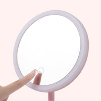 Rechargeable LED Lighting Mirror Desktop Beauty
