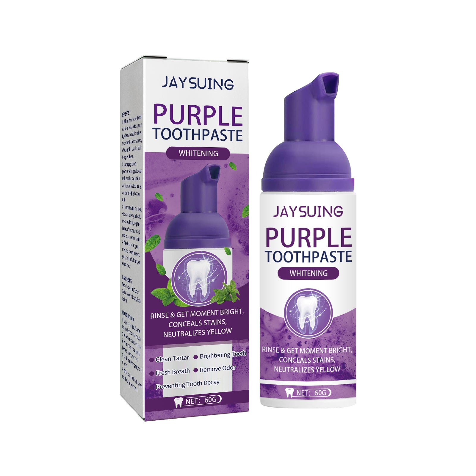 Jaysuing Purple Whitening Toothpaste