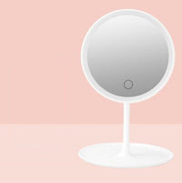 Rechargeable LED Lighting Mirror Desktop Beauty