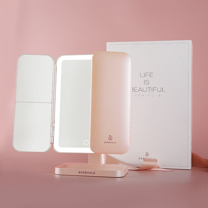 Illuminated Smart Makeup Light Dressing Beauty Shell Mirror