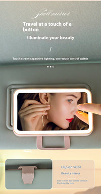 Car Portable Cosmetic Mirror LDE Makeup Mirror