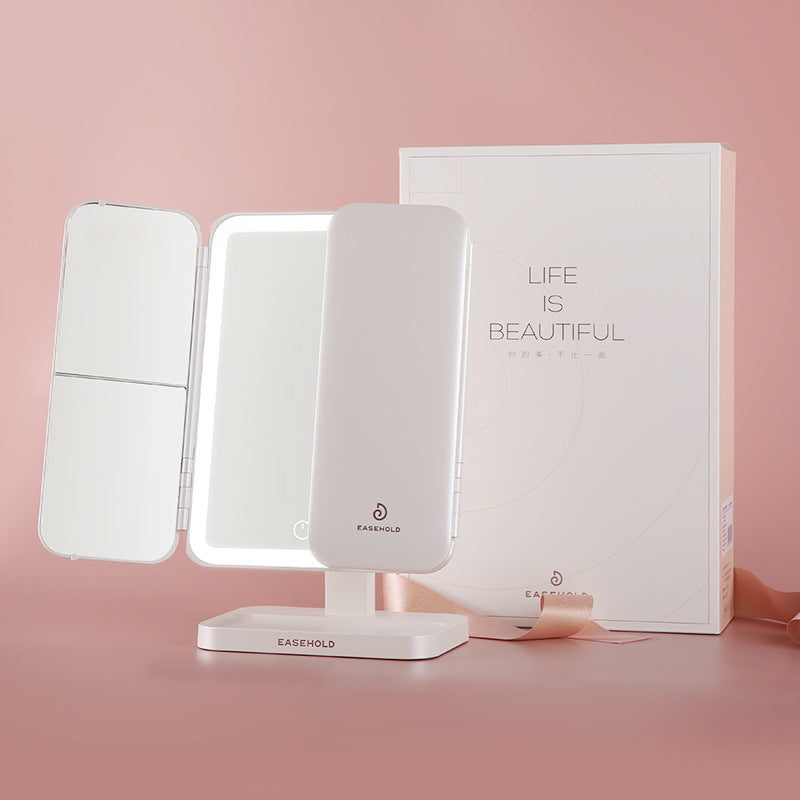 Illuminated Smart Makeup Light Dressing Beauty Shell Mirror