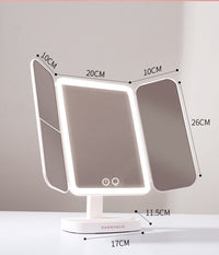 Illuminated Smart Makeup Light Dressing Beauty Shell Mirror