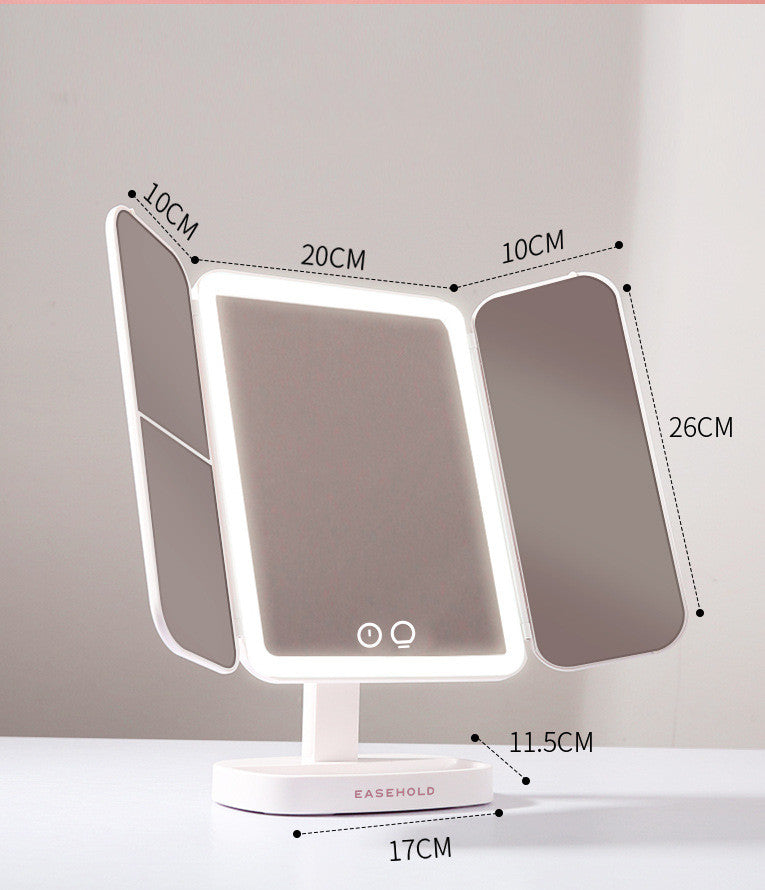 Illuminated Smart Makeup Light Dressing Beauty Shell Mirror