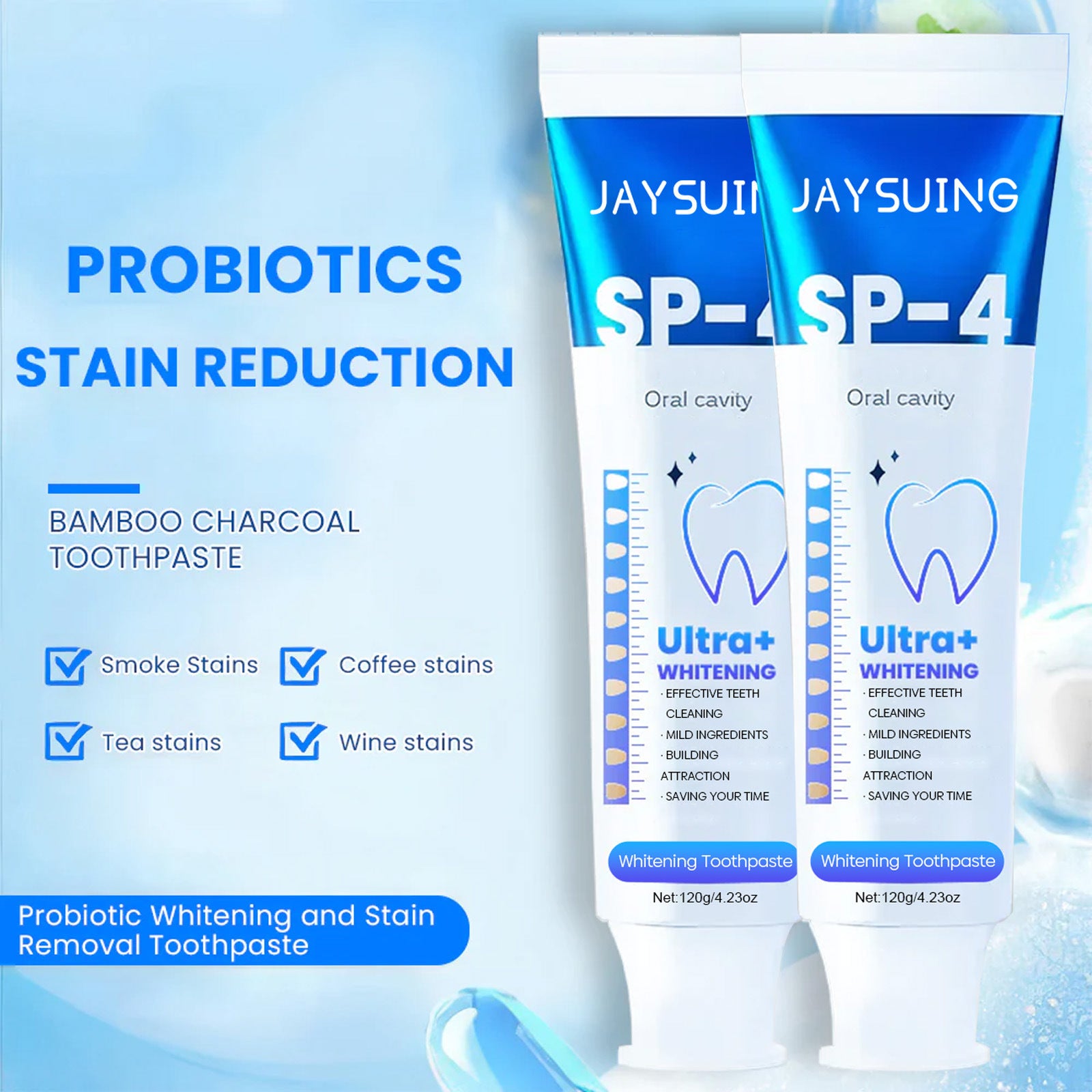ultra+ whitening toothpaste